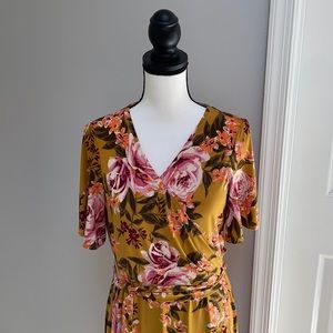 Donna Morgan faux wrap dress